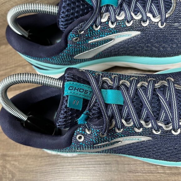 Brooks Ghost 11 Blue Green Womens US Size 9 EUR 40.5 1202771B493 Running Shoes - Picture 2 of 10